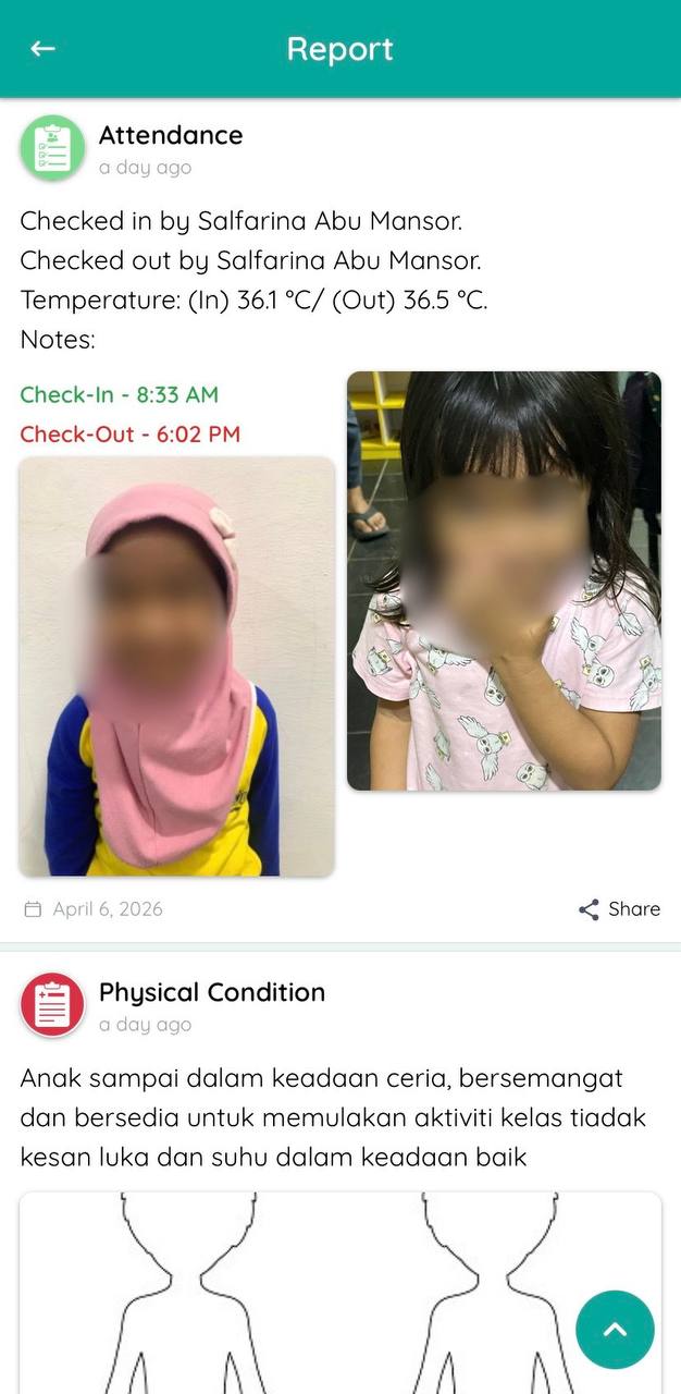 Attendance and health check report